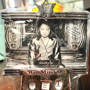 Bat Mitzvah Picture Frame (Easel) Mud Pie